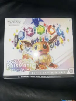 Pokemon TCG Scarlet & Violet Prismatic Evolutions Eevee ETB Small corner Rips - Image 1