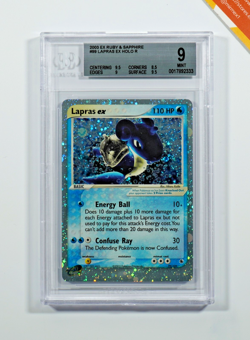 Pokemon BGS 9 Lapras Ex #99 Holo EX Ruby & Sapphire 2003 English - Image 1