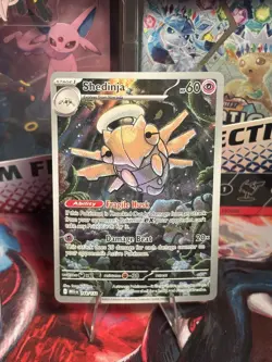 Pokemon TCG Shedinja Me01: Mega Evolution Illustration Rare Holo 144/132 NM+ - Image 1