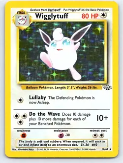 Pokemon Wigglytuff (16) Jungle #16/64 [Moderately played] - Image 1