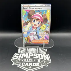 Pokemon TCG Rosa's Encouragement Full Art Special Illustration Rare 123/088 NM - Image 1