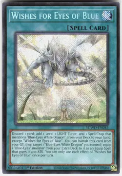 Wishes for Eyes of Blue SDWD-EN042 Structure Deck: Yu-Gi-Oh 1st Edition NM - Image 1