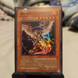 Yugioh TCG Horus the Black Flame Dragon LV6 SOD-EN007 Soul of the Duelist NM - Image 1