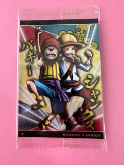 One Piece Wafers Card NO.8-06 SHANKS BUGGY Anime Unopened Japanese - Image 3