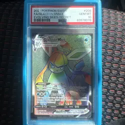Pokemon TCG Glaceon VMAX Evolving Skies Holo Ultra Rare Card 208/203 PSA 10 - Image 1