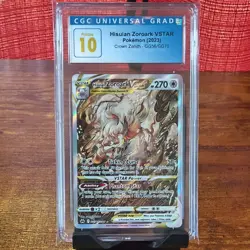 2023 Hisuian Zoroark VSTAR GG56 – CGC Pristine 10 – Graded Pokemon Card Slab - Image 1