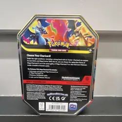 Pokemon Mega Charizard Tin Sealed Booster Promo Card 2026 Trading Card Game - Image 2