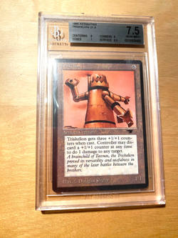 MTG Triskelion Antiquities Beckett Graded 7.5 NM+ - Image 1
