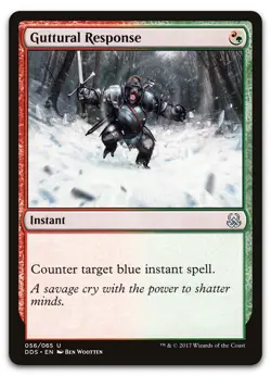 Guttural Response #56 (NM) Mind vs Might DDS Magic MTG - Image 1