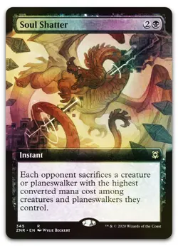 Soul Shatter (Extended Art) #345 (Foil) (NM) Zendikar Rising ZNR Magic MTG - Image 1
