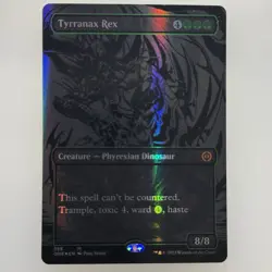 MTG Tyrranax Rex Oil Slick Foil ONE #355 NM+ Phyrexia Dinosaur - Image 1