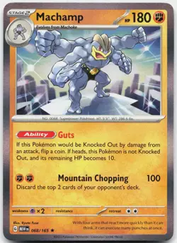 Machamp 068/165 Rare 151 Pokemon Holo Near Mint - Image 1