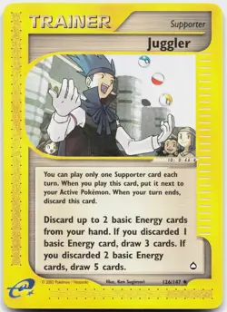 Juggler 126 Uncommon Aquapolis Pokemon Lightly Played - Image 1