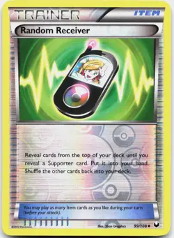Random Receiver 99/108 Uncommon Dark Explorers Pokemon Reverse Holo Near Mint - Image 1