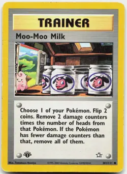 Moo-Moo Milk 101/111 Common Neo Genesis Pokemon 1st Edition Moderately Played - Image 1