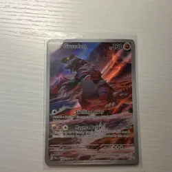 Pokemon Groudon 199/182 SV04 Paradox Rift Full Art Holo 130 HP EN - Image 1