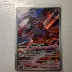 Pokemon Groudon 199/182 SV04 Paradox Rift Full Art Holo 130 HP EN - Image 2