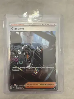 Pokemon TCG Giacomo S&V Paldea Evolved 267/193 Special Illustration Rare - Image 1