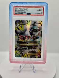 2016 Pokemon Mega Altaria EX (Full Art) 121/124 Fates Collide Holo PSA 10 💎 - Image 1