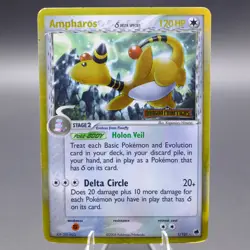 Ampharos (Delta Species) 1/101 Holo Rare Dragon Frontiers Pokemon TCG HP - Image 1