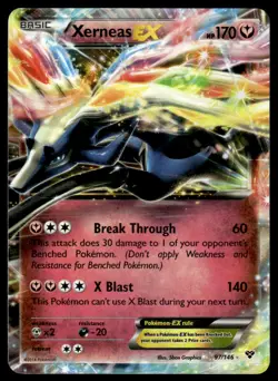 Pokemon TCG XY #097/146 Xerneas EX MP - Image 1