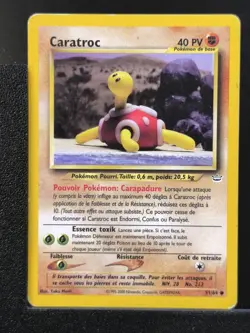 Carte Pokemon Caratroc 51/64 Edition 2 Ed 2 Neo Revelation Wizards FR 2 - Image 2