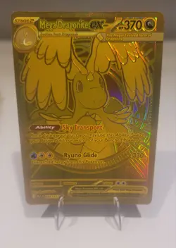 Pokemon TCG Mega Dragonite EX Ascended Heroes 295/217 Gold Hyper Rare NM - Image 1