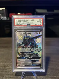 Pokemon Rayquaza GX 177A/168 Full Art Holo Secret Rare PSA 10 English 2018 - Image 1