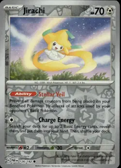 JIRACHI 126/182 PARADOX RIFT C POKEMON REVERSE HOLO KIMURA - Image 1