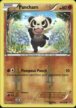 PANCHAM 86/162 BREAKTHROUGH COMMON REVERSE HOLO POKEMON MIZUE - Image 1