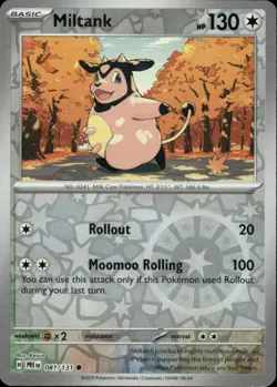 MILTANK 081/131 PRISMATIC EVOLUTIONS COMMON REVERSE HOLO POKEMON KEISIN - Image 1