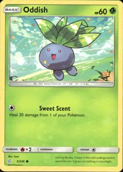 ODDISH 2/236 COSMIC ECLIPSE COMMON POKEMON YUMI - Image 1