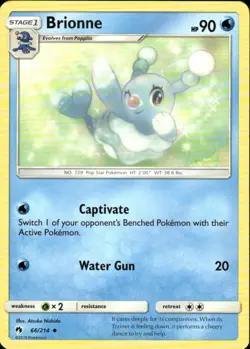 BRIONNE 66/214 LOST THUNDER UNCOMMON POKEMON ATSUKO NISHIDA - Image 1