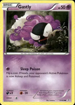 GASTLY 33/83 GENERATIONS COMMON POKEMON KODAMA - Image 1