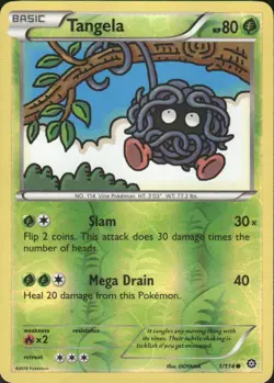 TANGELA 1/114 STEAM SIEGE COMMON REVERSE HOLO POKEMON OOYAMA - Image 1