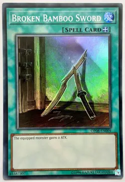 OP08-EN009 Broken Bamboo Sword - Super Rare Unlimited Moderately Played YuGiOh - Image 1