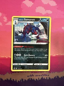 Pokemon Card Hisuan Samurott SWSH207 Astral Radiance Stamp Near Mint - Image 1