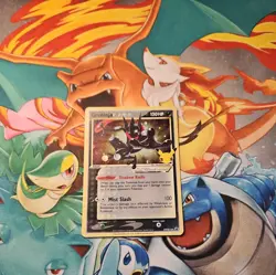 Pokemon Greninja Black Star Holo Promo Card SWSH144 25th Anniversary TCG 2 - Image 1