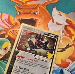 Pokemon Greninja Black Star Holo Promo Card SWSH144 25th Anniversary TCG 2 - Image 2