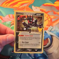 Pokemon Greninja Black Star Holo Promo Card SWSH144 25th Anniversary TCG 2 - Image 3