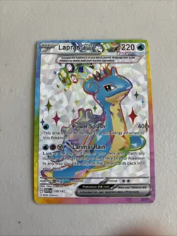 Pokemon Lapras EX 158/142 Stellar Crown Special Illustration Rare Card - Image 1