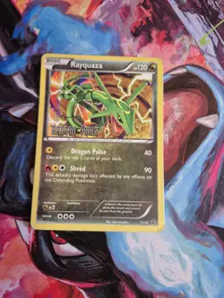 2012 Pokemon TCG Rayquaza Trading Card Dragon Vault Stamped Holo Rare, #11/20 - Image 1