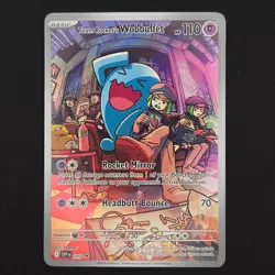 Pokemon TCG Card Team Rocket’s Wobbuffet SVP 203 Destined Rivals ETB Promo - NM - Image 1