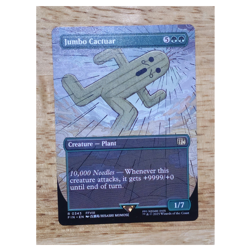 Final Fantasy Jumbo Cactuar 0343 FFVIII Creature Green Wizards MTG Card EN - Image 1