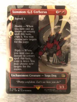 Summon: G.F Cerberus - 368 - FIN - NM - MTG Magic the Gathering FREE SHIPPING - Image 1