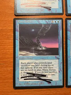 Artist Signed 4x MTG Magic Mana Vortex Signed The Dark Douglas Shuler Playset X4 - Image 2