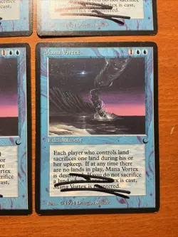 Artist Signed 4x MTG Magic Mana Vortex Signed The Dark Douglas Shuler Playset X4 - Image 3