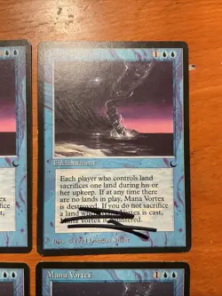 Artist Signed 4x MTG Magic Mana Vortex Signed The Dark Douglas Shuler Playset X4 - Image 5