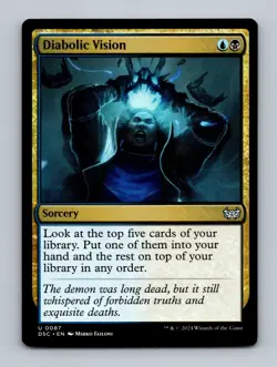 Diabolic Vision Commander: Duskmourn: House of Horror Non-Foil MTG NM - Image 1