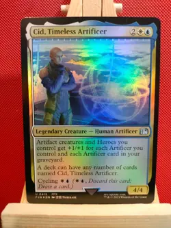 Cid, Timeless Artificer 0415 FOIL - Final Fantasy - NM - Uncommon - MTG - Image 1